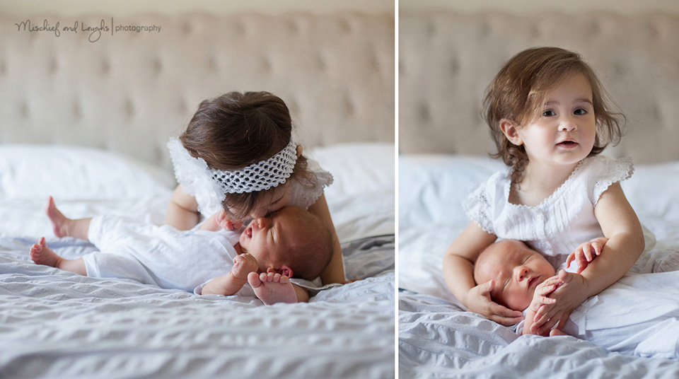 Newborn Photos with older sibling, Mischief and Laughs Photography, Cincinnati