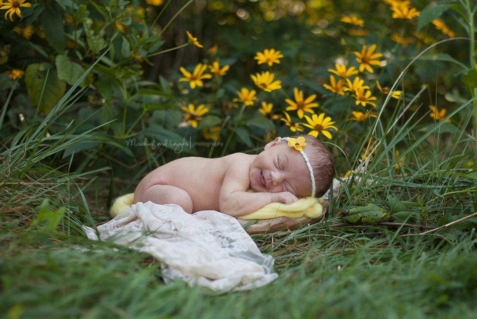 outdoor photos newborn