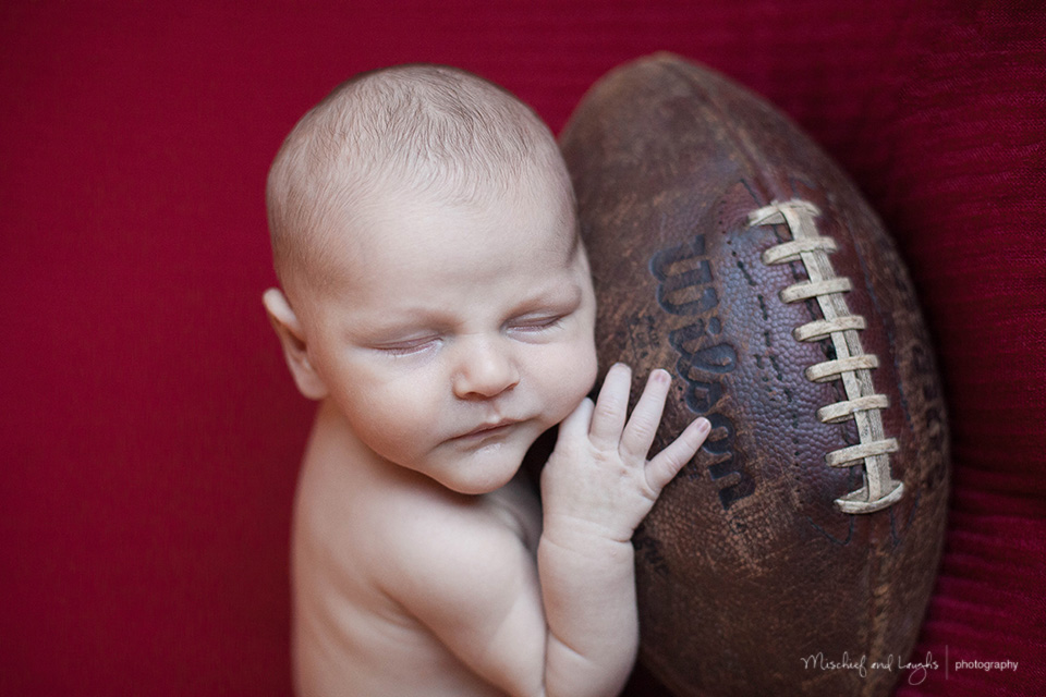 football newborn pictures, fall themed newborn pictures, Rochester newborn photographer, Mischief and Laughs Photography