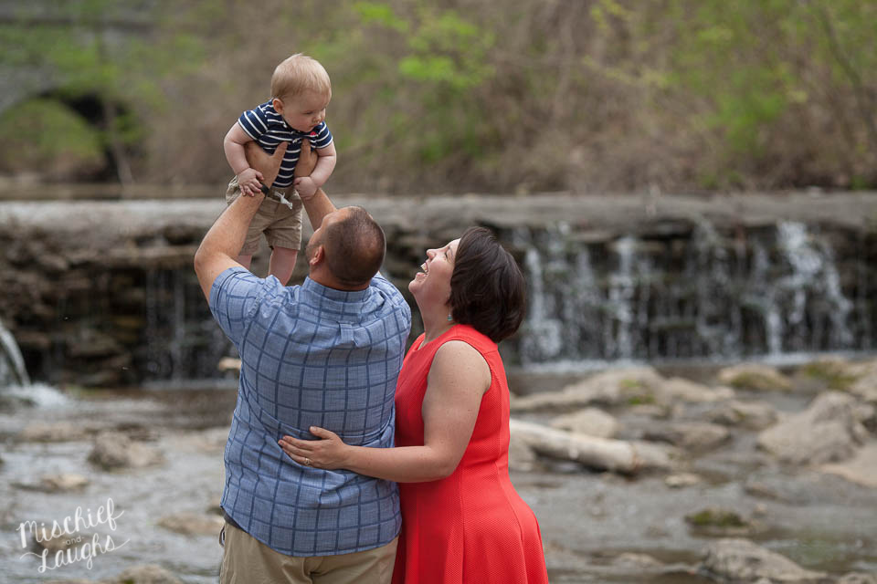 waterfall family pictures, Canandaigua NY