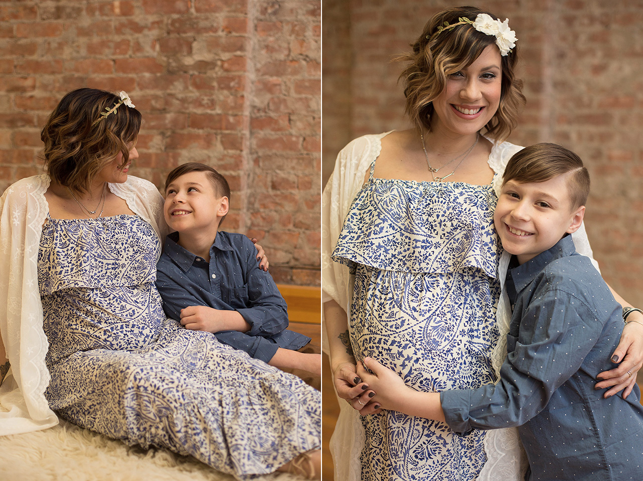Simple studio maternity session, Rochester Maternity photography