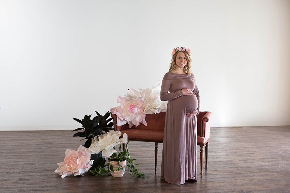Maternity Photographer Rochester NY, Studio maternity photos indoors