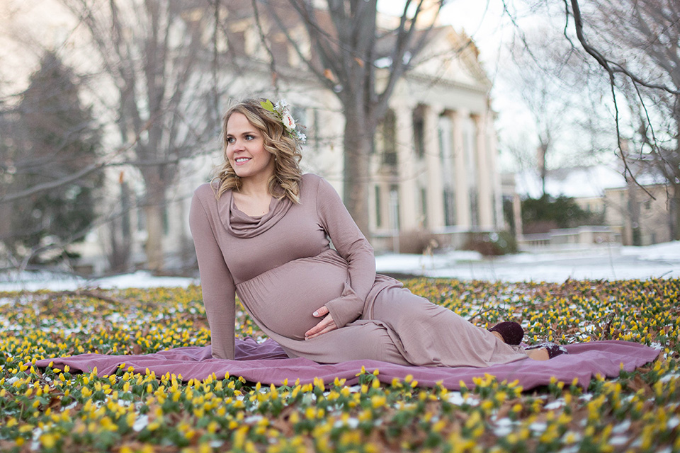 Rochester Maternity Photos at Eastman Museum, Styled Maternity session
