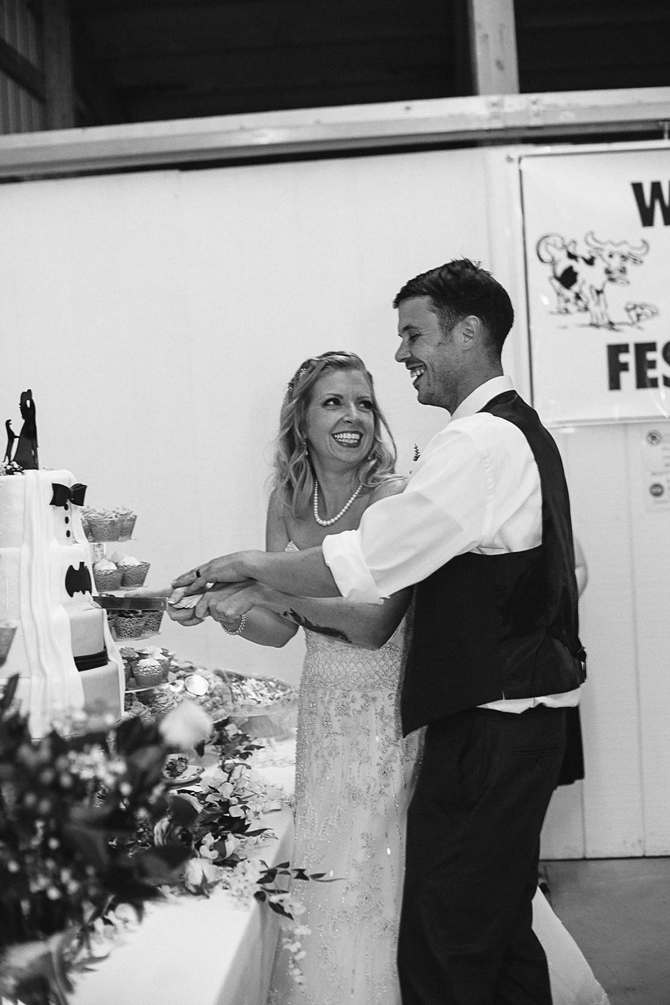 Fairgrounds wedding, bride and groom, Cincinnati OH