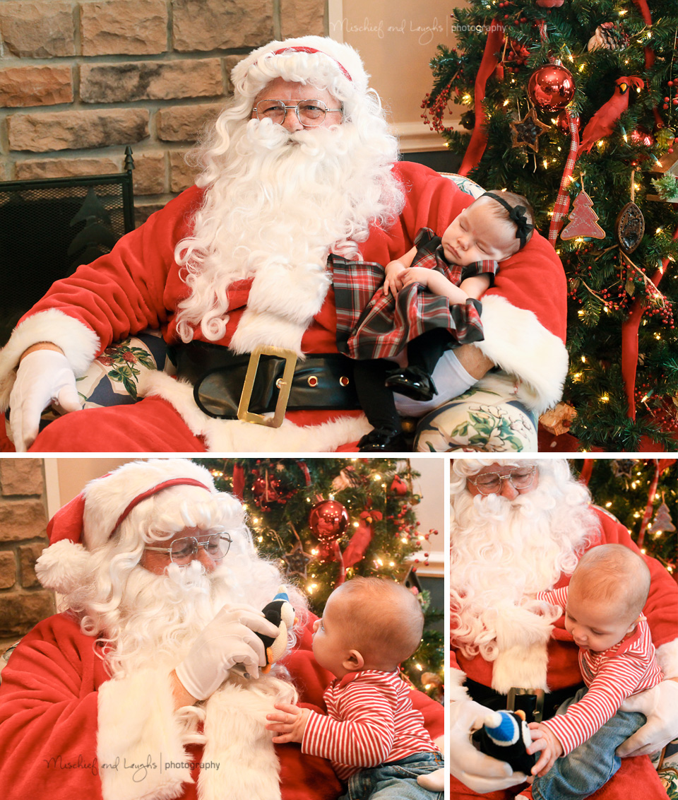 remember your baby's first Christmas with santa pictures