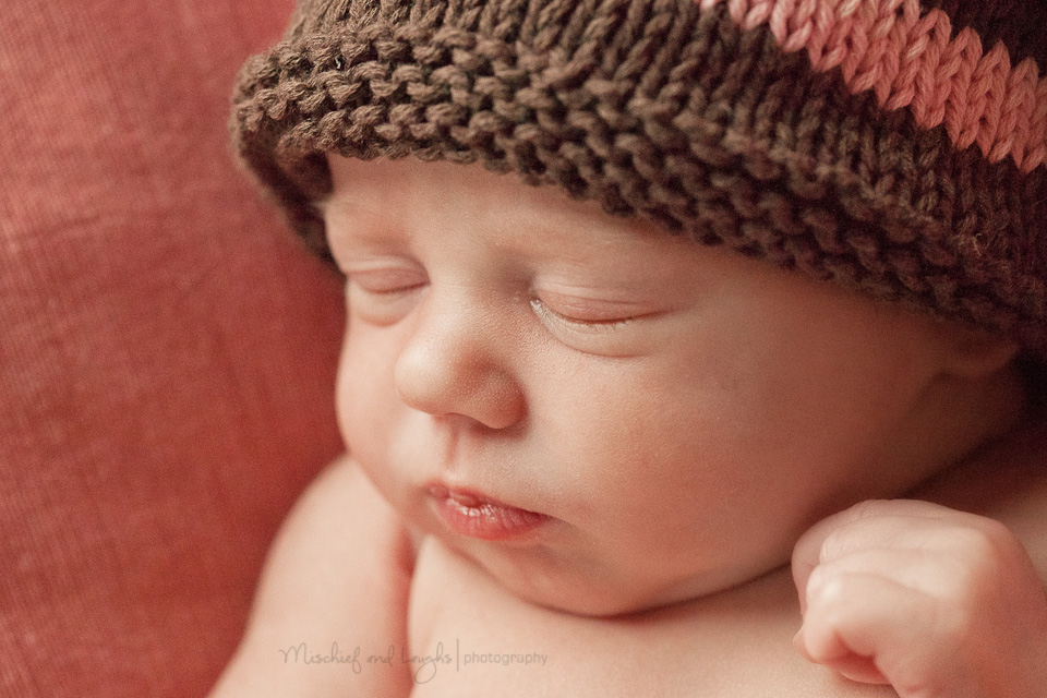 Newborn in a hat
