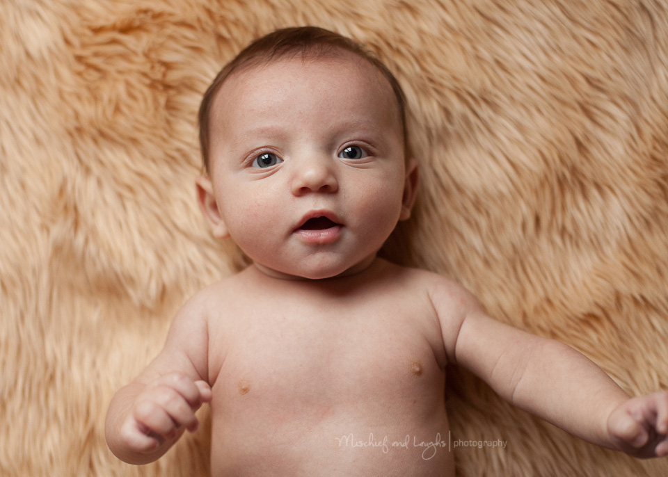 Three Month Old Baby, Mischief and Laughs Photography, Cincinnati OH