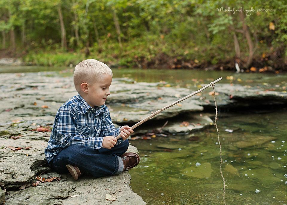 Gone Fishing! Cute idea for little boy pictures! Mischief and Laughs Photography, Cincinnati OH