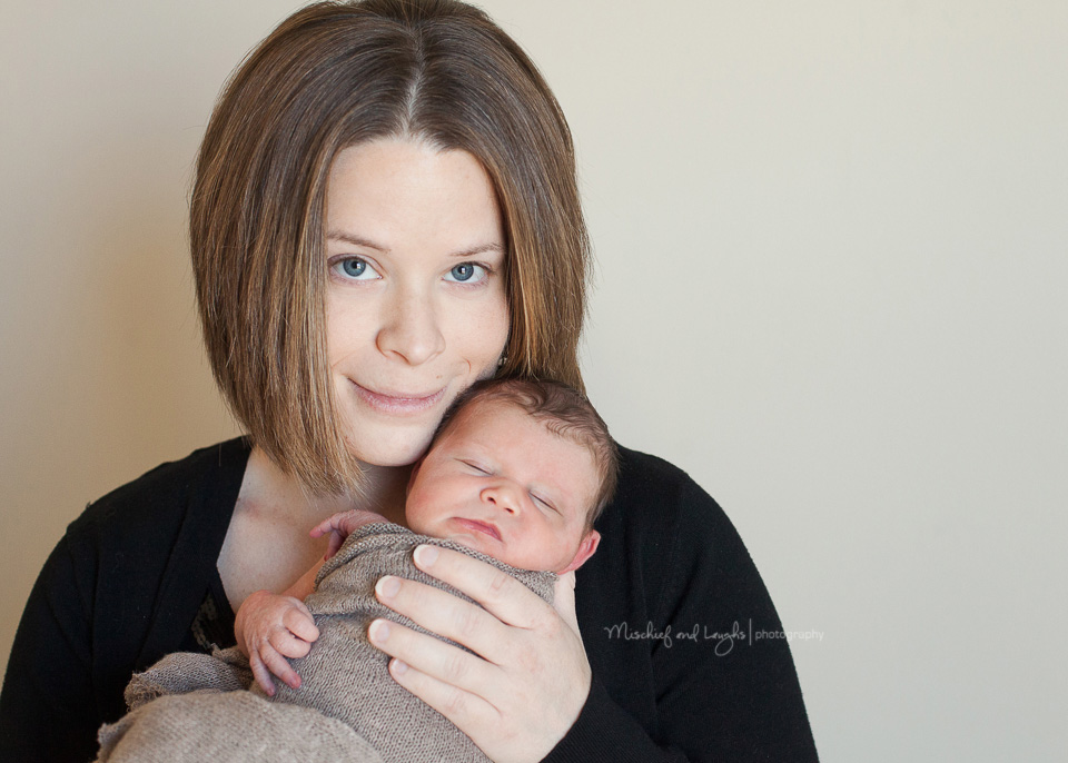 Newborn with Mom, Mischief and Laughs,  Cincinnati and Northern Kentucky Newborn Photography