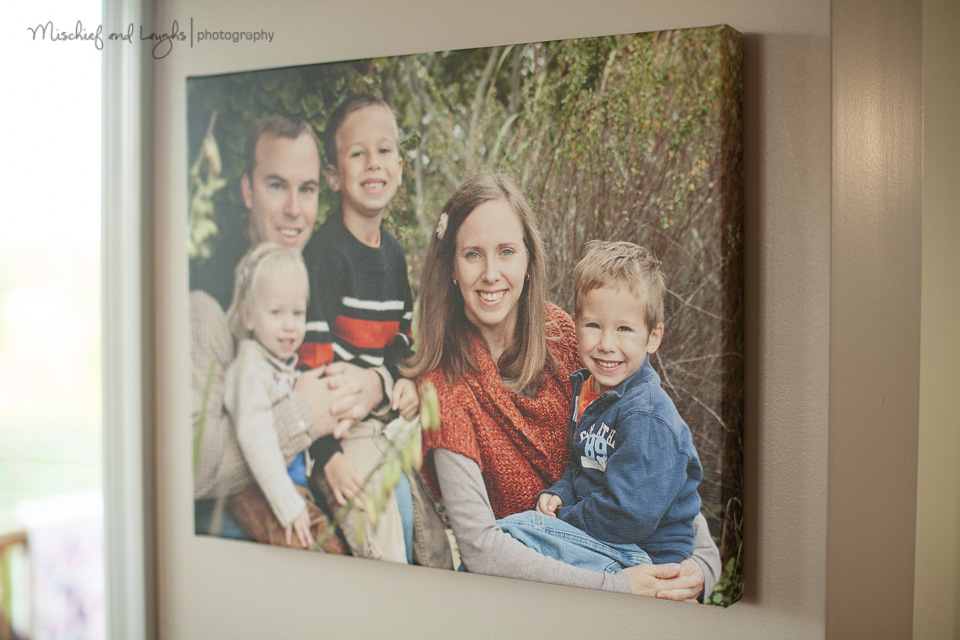 What to order after your photo session, Fine Art Canvas
