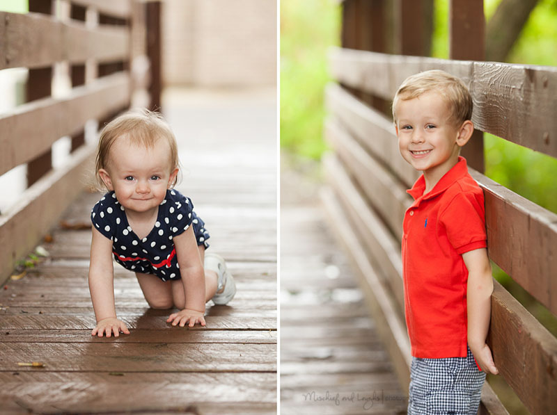 pictures on a bridge, Love the leading lines! Northern Kentucky Child Photographer, Mischief and Laughs