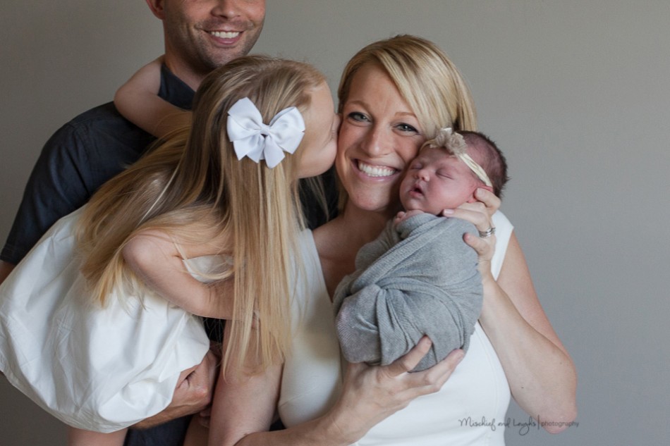 newborn and big sister, Finger Lakes NY area newborn photographer, Mischief and Laughs Photography