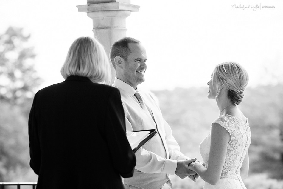 Wedding Ceremony photos, Rochester wedding photographer, Mischief and Laughs