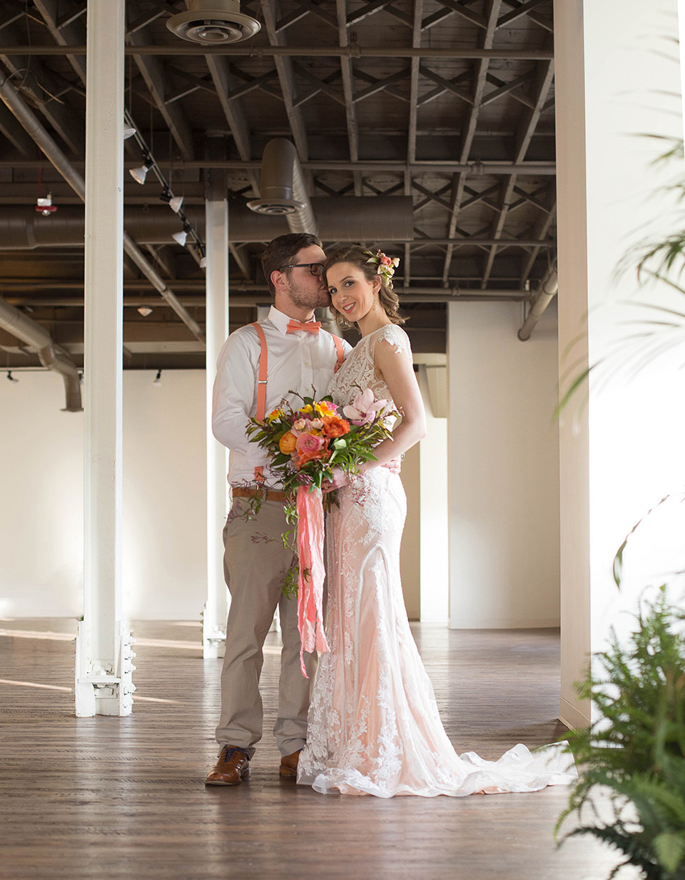 Bride and Groom photos, Arbor Loft Styled Wedding Shoot, Rochester Wedding Photographer, Mischief and Laughs Photography 