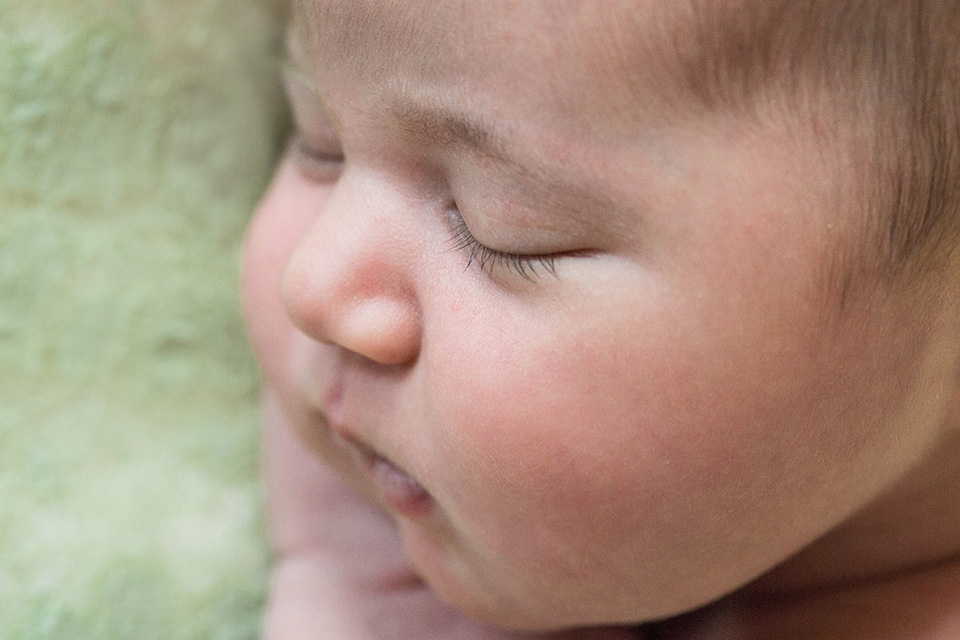 sweet mint green newborn photos, Rochester Newborn Photographer, Mischief and Laughs Photography