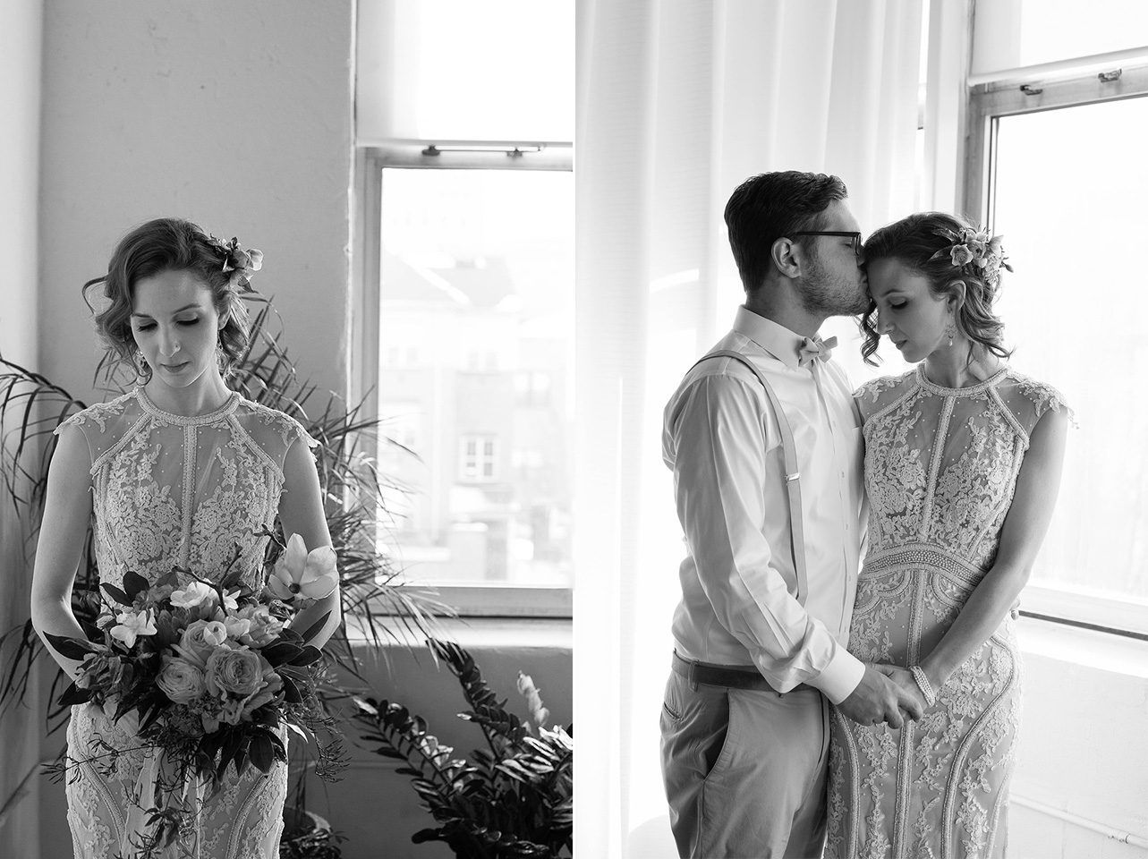 Bride and Groom photos, Arbor Loft Styled Wedding Shoot, Rochester Wedding Photographer, Mischief and Laughs Photography 
