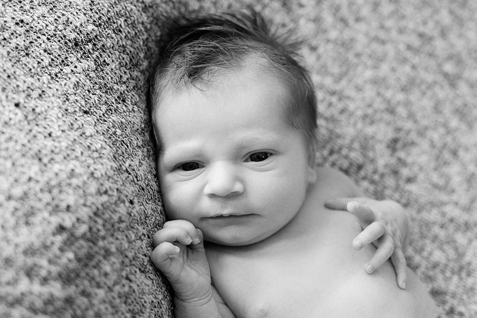 wide awake newborn photos, Rochester Newborn Photographer, Mischief and Laughs Photography