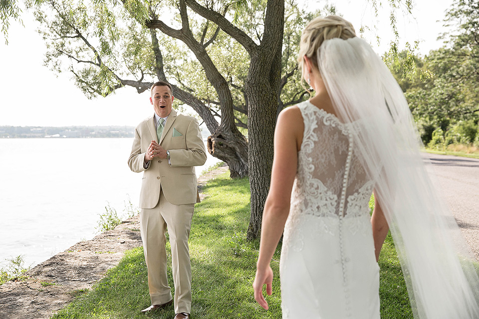 First Look, Seneca Lake Wedding Photos, Finger Lakes Wedding Photographer