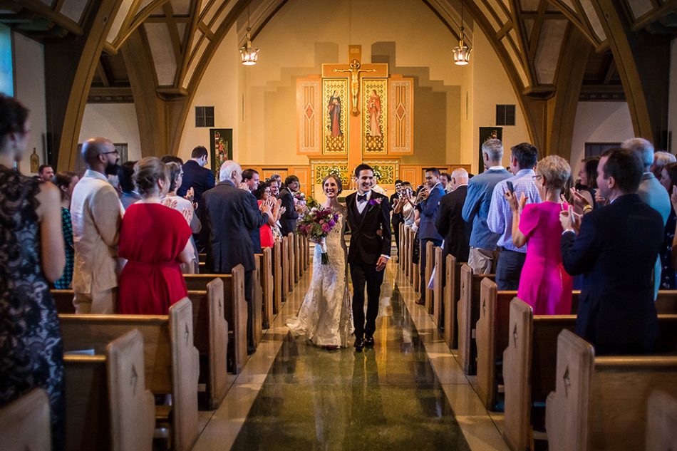Catholic church wedding in Cincinnati OH, St Clare Church