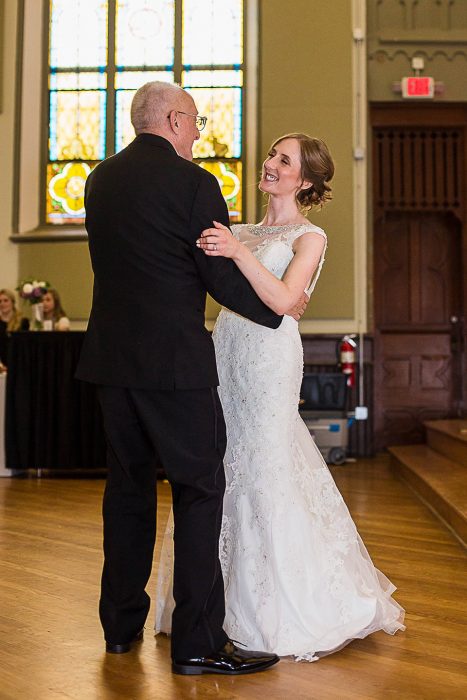 Bride dances with her father