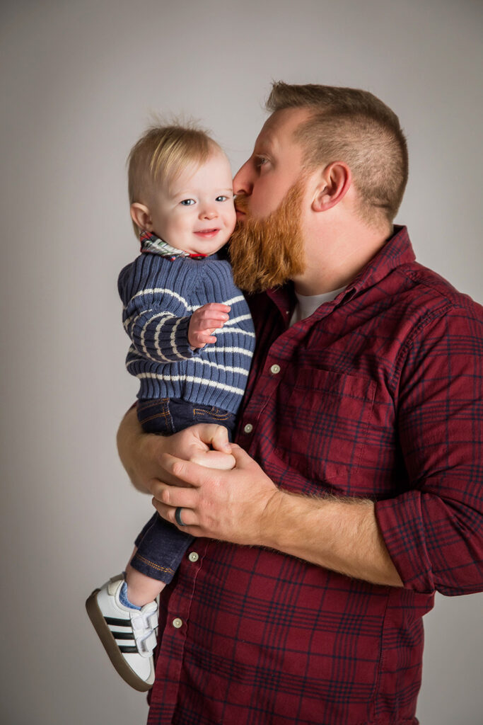 First birthday milestone session at a Sharonville, OH photography studio.