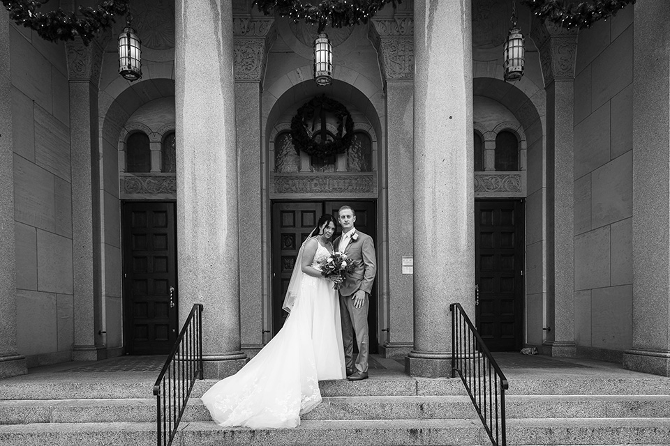 outside of church st Williams parish at Christmastime