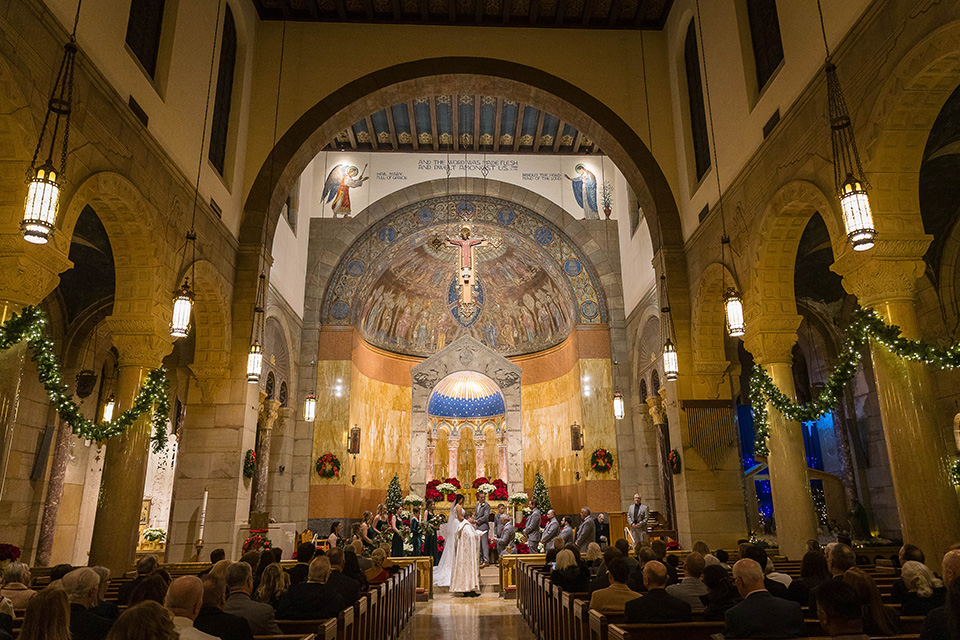 Wedding at St Williams parish Catholic Church in Cincinnati